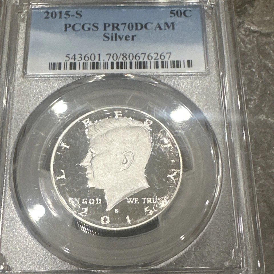 2015-S Proof Kennedy Silver Half Dollar PCGS PR70DCAM - Image 3 of 4