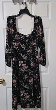 Y2K Spring Floral Midi Forever 21 With Purpose Dress Size M