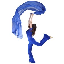 98in x 47in 100 Chiffon Hand Scarf Belly Dance Throwing Hand Scarf Costume Ou...