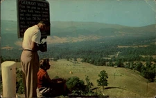 Germany Valley View vintage postcard antique camera h386