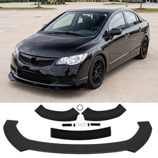 For Honda Civic 8th Gen 06-11 Black Front Bumper Spoiler Lip Splitter Body Kit For Honda Civic 8th Gen 06-11 Black Front Bumper Spoiler Lip Splitter Body Kit
