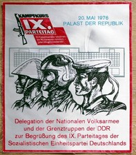 NVA SED Delegation d. NVA z. IX. Parteitag d. SED Palast d. Republik 1976