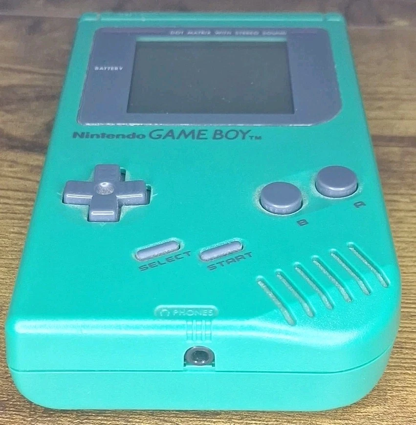 Sistema de consola portátil Nintendo Gameboy original verde DMG-01 Play It Loud Foto 3 de 4