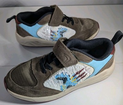 Clarks Kinderschuhe Aeon Flex Kombi Freizeitschuhe UK Größe 13,5 F Dinosaurier sehr guter Zustand