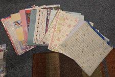 Disney Themed Lot HUGE Scrapbooking Stickers  Embellishments  12x12 cardstock