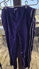 Vintage Lavon Women's Purple And White Stripe Windbreaker Pants Sz XL