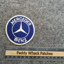 Vintage Mercedes Benz Patch Car Auto 70s 80s AE4