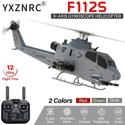 YUXIANG F112S AH-1 Cobra RC Hubschrauber 9CH GPS 1/32 Optical Flow Laser Radar