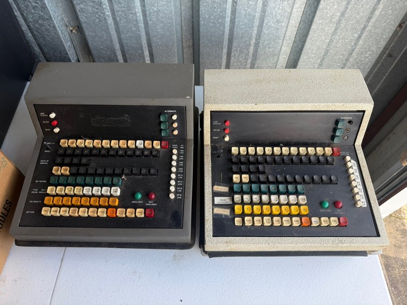 Lot Of (2) Vintage Hotel Front Desk Computers, Rare?