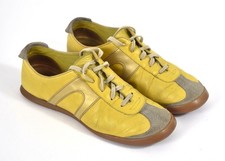 CAMPER vintage SNEAKER Damen gelb gold Leder Gr. 39 Schuhe