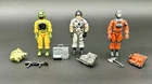 Vintage GI Joe Cobra 3 Figure Lot With Accessories Barbecue Airtight Main Frame