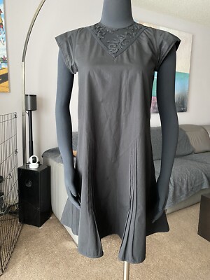 AUTH. No. 21 CAP SLEEVE A-LINE BLACK DRESS WITH LACE Sz 38 IT/XS US, ITALY  | eBay