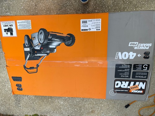 WORX Nitro WG753 21" 40V Cordless Self-Propelled Lawn Mower - Black ...