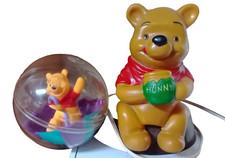 VINTAGE DISNEY WINNIE the POOH BEAR CARTOON NURSERY LAMP NIGHTLITE  GLOBE