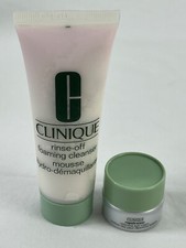 Clinique Rinse-Off Foaming Cleanser 50ml  Repairwear Intensive Eye Cream .17 Oz