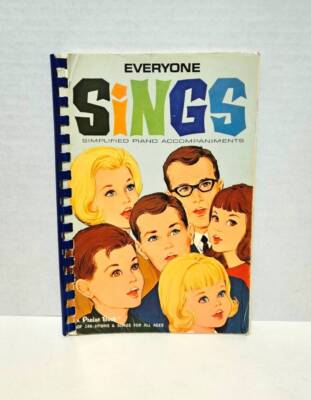 Everyone Sings: A Praise Book of 140 Hymns & Songs 1966 Spiral Free Shipping