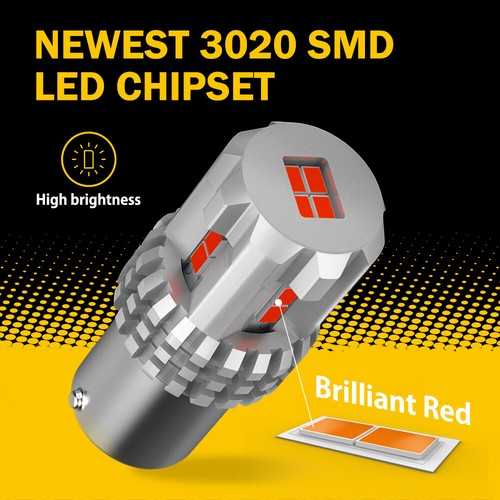 AUXITO 1157 LED Super Red Bright Brake Tail Stop Light Parking Bulbs 7528 BAY15D - Bild 6 von 12
