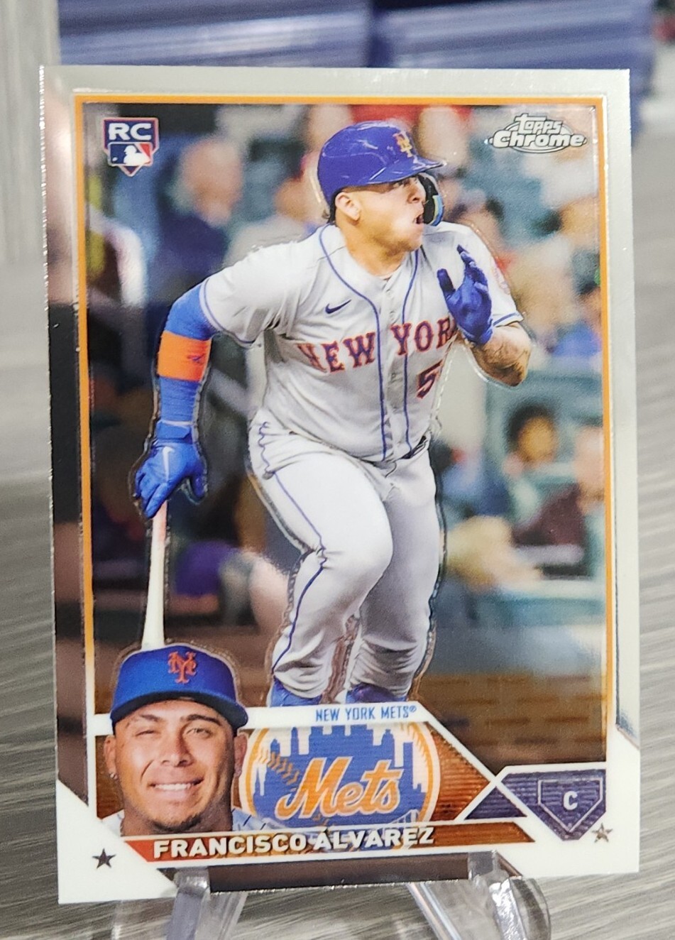 Francisco Alvarez 2023 Topps Chrome Rookie RC #203 New York Mets