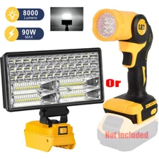 For DeWALT LED 20V MAX Cordless LED Pivoting Work Light Flashlight TOOLS