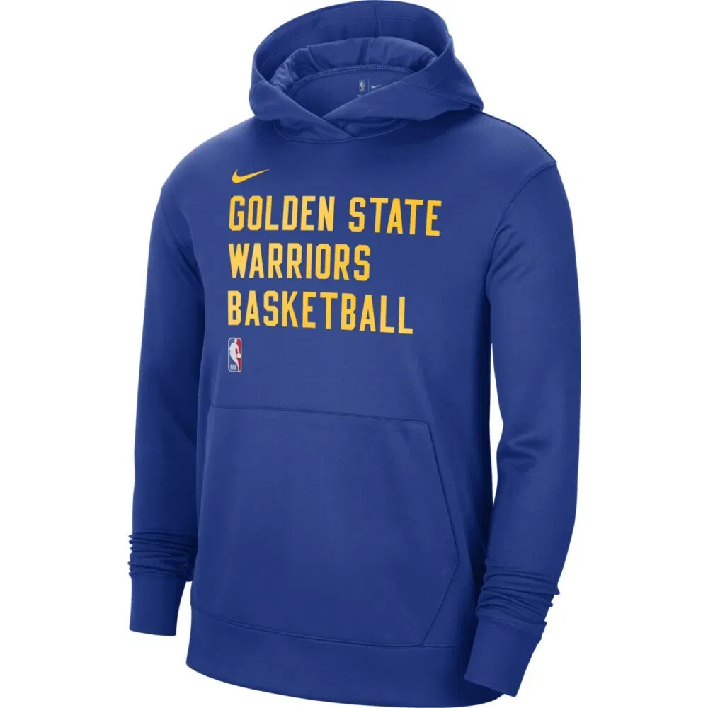 Nike NBA Golden State Warriors Performance Spotlight Hoodie FB3694-495 Mens Sz L