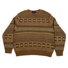 Vintage Polo Golf Ralph Lauren Alpaca Wool Hand Knit Pullover Sweater Mens L