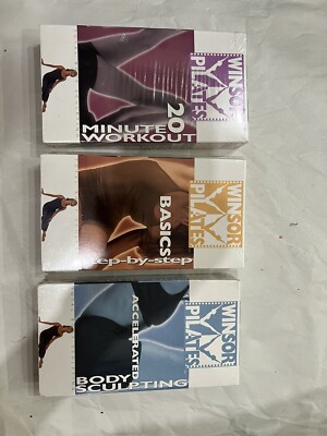 Windsor Pilates Total Body Sculpting VHS Tapes BRAND NEW SEALED Set of 3