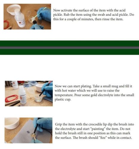 24K Gold Plating Brush plating Solution 50ml - Picture 4 of 5