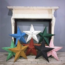 Genuine Amish 22 / 24 inch (56 / 60cm.) Tin Barn Star
