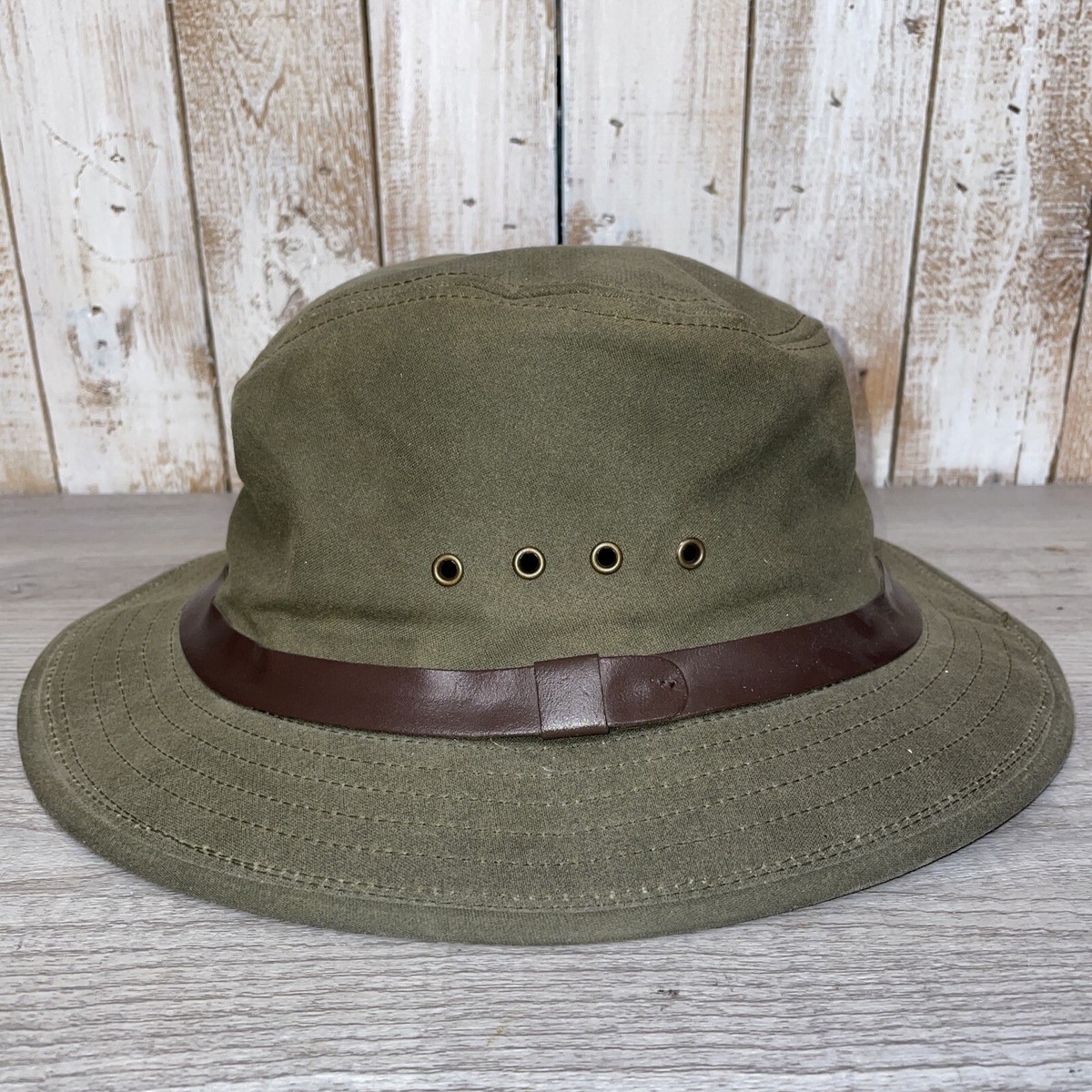 Filson Tin Cloth Olive Green Packer Hat Size Small | eBay