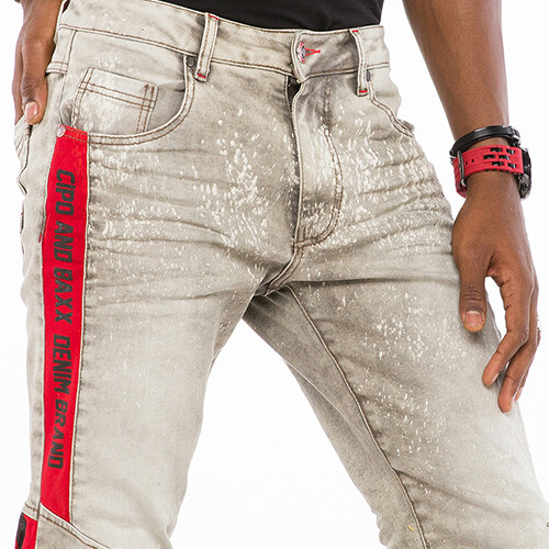 Jeans Denim Da Uomo Cipo & Baxx UNION Punto Spesso Taglio - Foto 9