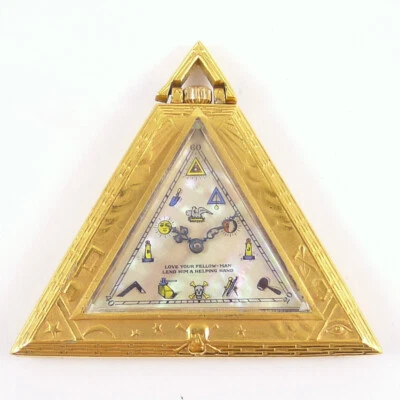 Freimaurer Taschenuhr "Love your Fellow-Men and lend him a helping Hand" - Bild 1 von 4