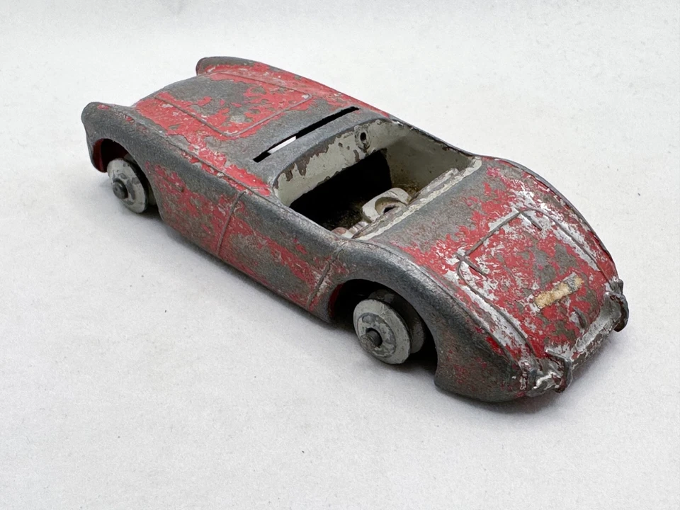 V РЕДКАЯ DINKYTOYS # 103 AUSTIN HEALEY 100 SPORTS TOURING КРАСНЫЙ/СЕРЫЙ ЛИТОЙ 1957 - Изображение 2 из 4