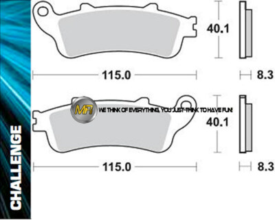 FOR HONDA VFR V-TEC 800 2000 00 REAR SINTERED BRAKE PADS BRAKING METAL