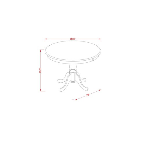 Kitchen Nook Dining Set For 2-Dinette Table And 2 Kitchen Dining Chairs - Picture 4 of 5