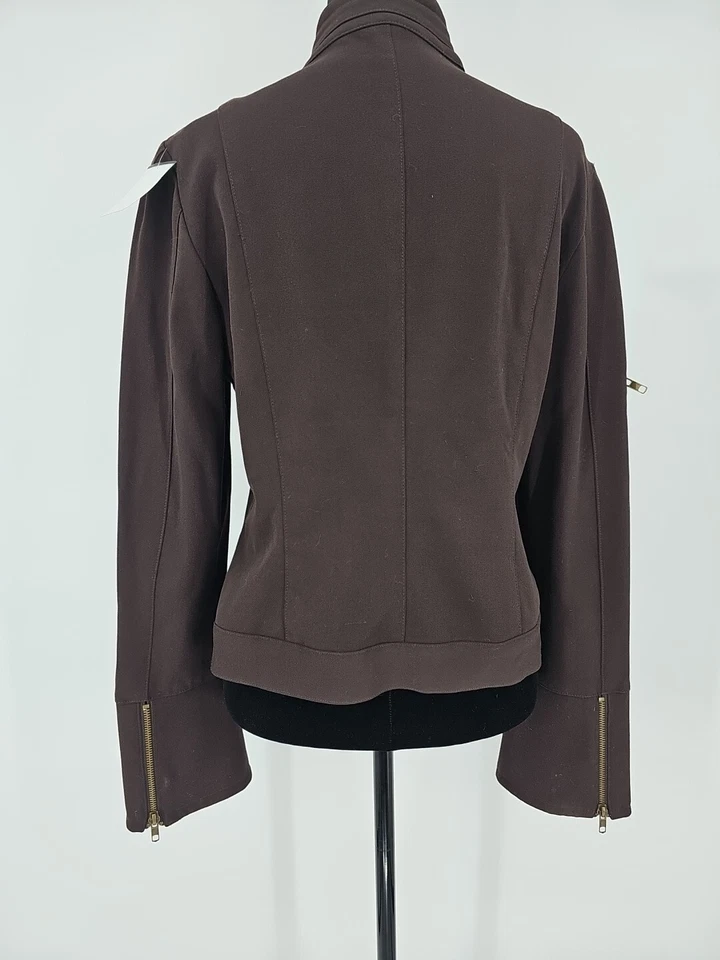 Jaqueta de Moto Walter Brown com Zíper Punhos Tamanho 12 - Imagem 3 de 4