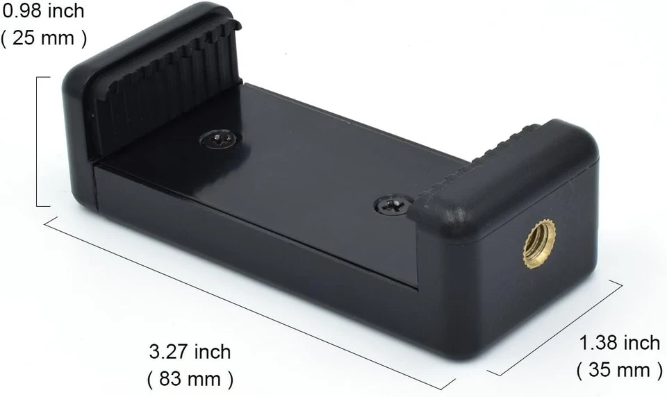 Adaptador de trípode universal para teléfono inteligente de calidad premium - Paquete de 2 para todos los dispositivos Foto 4 de 4