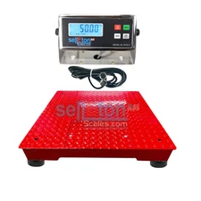 SellEton SL-700-2x2 Industrial 24" x 24" Floor scale with Printer 5000 x 1 lb