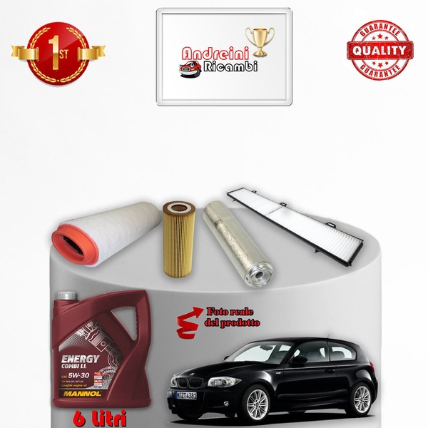 Inspektionskit Filter Und ÖL BMW Serie 1 E81 118 D 90KW 122CV Von 2004->-image