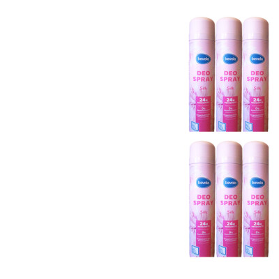 6x200ml bevola Deospray 24H Silk Duftspray 0% Alkohol | langeanhaltende Frische
