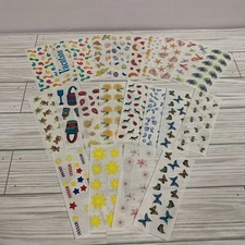 Creative Memories Flowers/ Insects/ Beach/ Sandals And More Sticker Lot