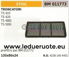 42381404401 AIR FILTER CUTTING MACHINE STIHL TS 410 420 480i 500i 135x80x24