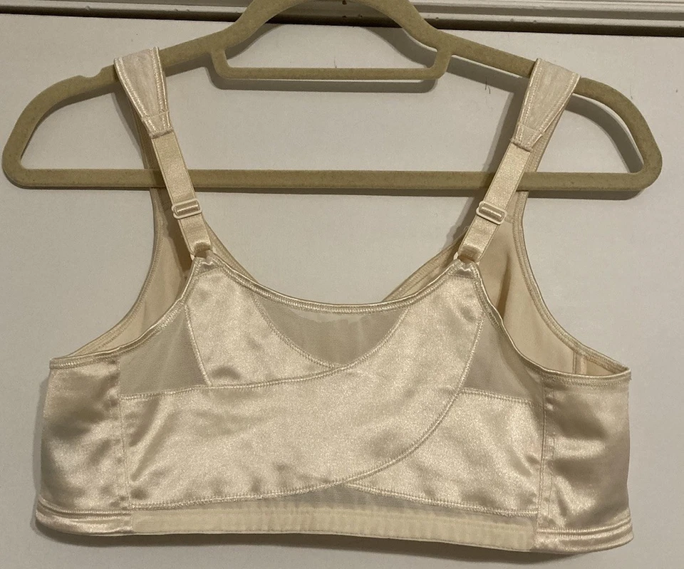 Platex 40C Front Close Cream Wirefree Bra Style E525 - Image 3 of 4