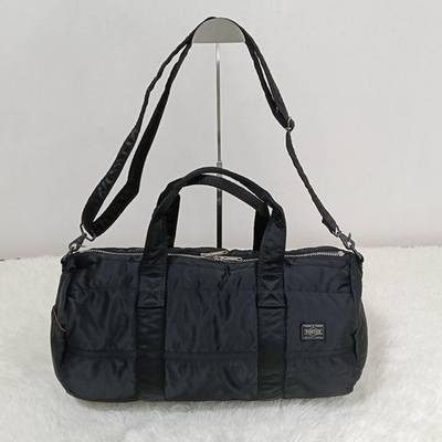 #ad PORTER 2way Duffle Bag Boston Back Black TANKER Yoshida 43cm $259.99