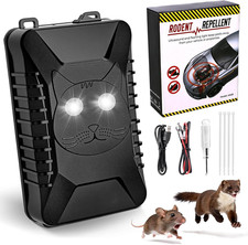 Ultrasuoni Contro Le Martore, 12V Dissuasore anti Martora per Auto, Con Flash, a