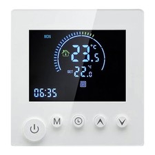 AProgrammable Smart Wall Thermostat Sensor LCD Display Touch Button Electric