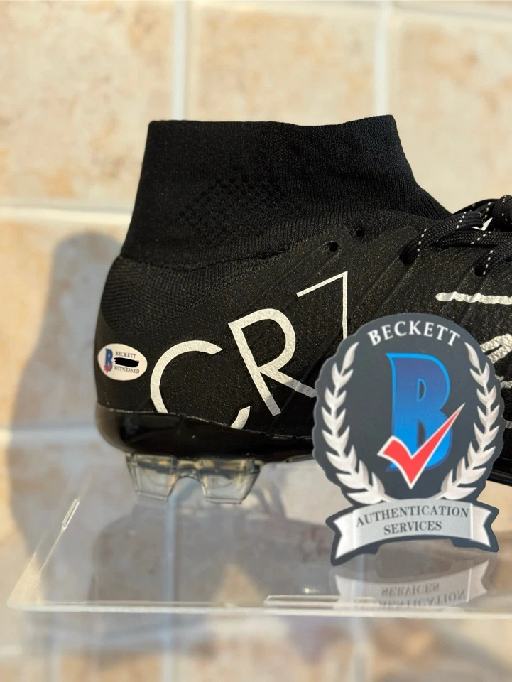 Real Madrid CR7 RONALDO Nike Mercurial Superfly IV Signed Scarpa COA Beckett - Immagine 2 di 4