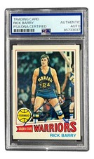 Rick Barry Signed 1977/78 Topps #130 Warriors Trading Card PSA/DNA