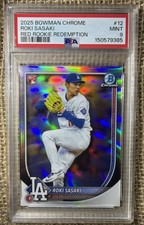2025 Bowman Chrome - Roki Sasaki #12 Sp Rookie Red Rc Variation (RC)