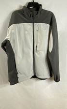 The North Face Mens Apex Bionic Softshell Jacket Gray Colorblock Full Zip XL