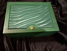 Rolex Green Watch Box — Empty — Pre-Owned (Some wear, see photos)